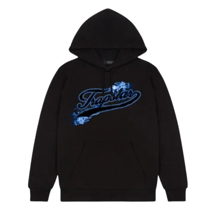 Trapstar Hot Rod Strikeout Blue Logo Hoodie Trapstar Hot Rod Strikeout Blue Logo Hoodie